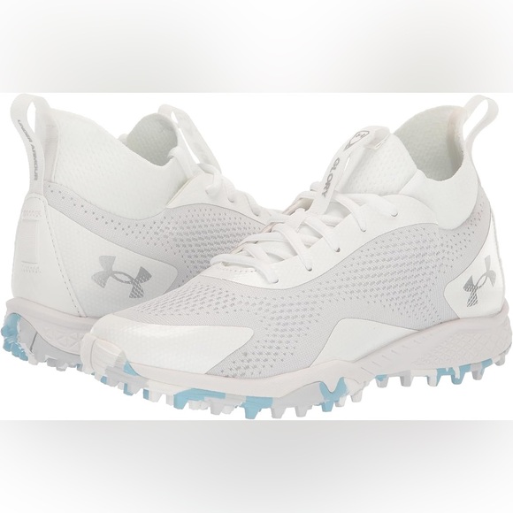 Under Armour Women’s Glory 2 Turf Shoes - Blue & White Under Armour Shoes - Picture 9 of 9